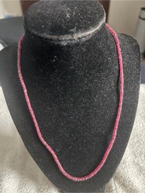14k gold Ruby Beaded Necklace JTV